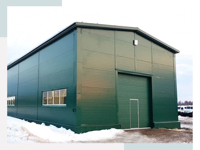 Двускатные ангары в Орехово-Зуево