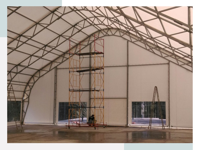 Шатровые ангары в Орехово-Зуево