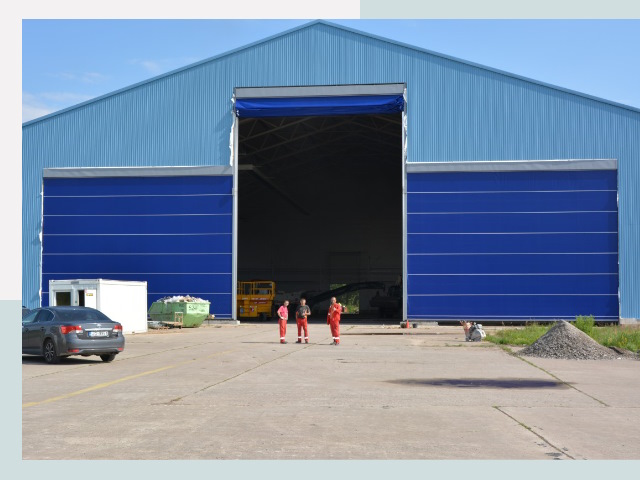 Ангарные ворота в Орехово-Зуево от СтальСтрой-Рхв по цене 625 руб.