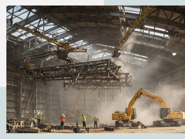 Демонтаж ангаров в Орехово-Зуево от 625 руб. за м²